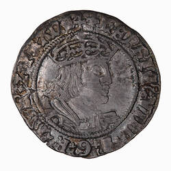Coin - Groat, Henry VIII, England, Great Britain, 1526 - 1544 (Obverse)