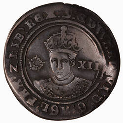 Coin - Shilling, Edward VI, 1550-1553