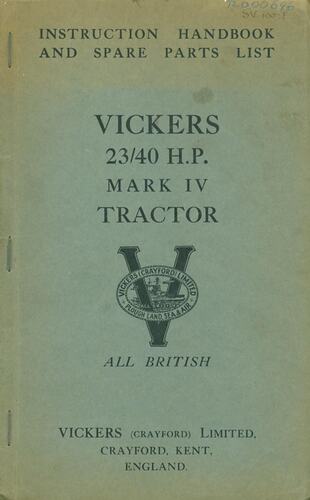 Vickers Mark IV Tractor