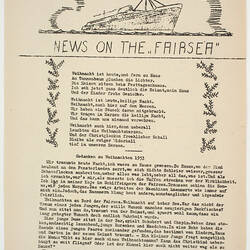 Shipboard Newsletter - News on the Fairsea [German Text]