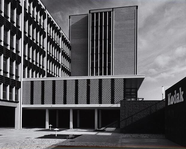 Photograph - Kodak Australasia Pty Ltd, Exterior View of Building 8, Head Office & Sales & Marketing at the Kodak Factory, Coburg, 1964