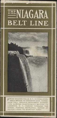 Leaflet - 'The Niagra Belt Line', 1911