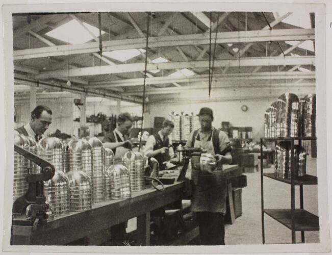 Photograph - Hecla Electrics Pty Ltd, Factory Workers Producing Kettles, circa 1920