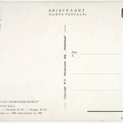 Postcard - MS Johan Van Oldenbarnevelt, circa 195