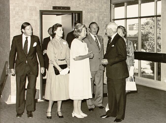 Photograph - Sir Henry Winneke Arriving at Commemorative Function, Exhibition Building, Melbourne, 1979