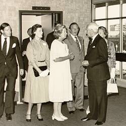 Photograph - Sir Henry Winneke Arriving at Commemorative Function, Exhibition Building, Melbourne, 1979