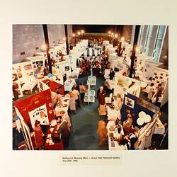 Photograph - Melbourne Meeting Mart, Great Hall, National Gallery of Victoria, Melbourne, 20 Jul 1982