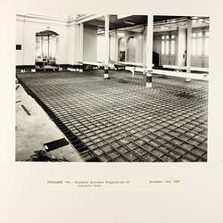 Photograph - Programme '84, Timber Floor Replacement in the Great Hall, Royal Exhibition Buildings, 14 Dec 1984
