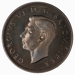 Proof Coin - Shilling, George VI, Great Britain, 1949 (Obverse)