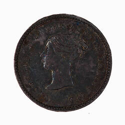 Coin - Twopence (Maundy), Queen Victoria, Great Britain, 1848 (Obverse)