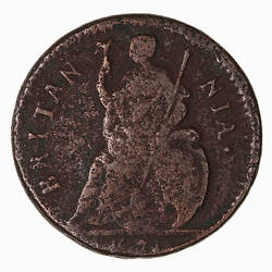 Coin - Farthing, Charles II, Great Britain, 1672-1679 (Reverse)