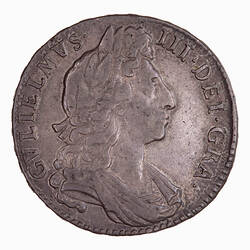 Coin - Half Crown, William III, Great Britain, 1698 (Obverse)