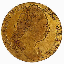 Coin - 1 Guinea, George III, Great Britain, 1781 (Obverse)