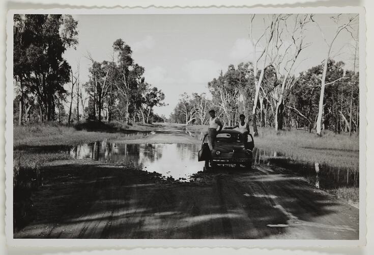 Water on the Road to Brisbane, Queensland, Dec 1959