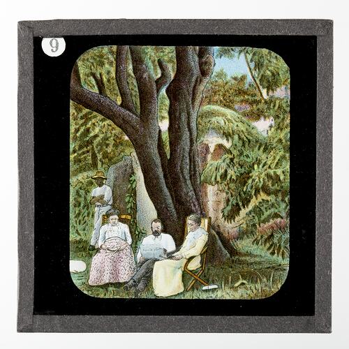 Lantern Slide - Almond Tree at Kuruman, Life & Work of Dr David Livingstone, circa 1900