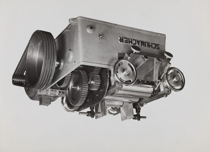 Photograph - Schumacher Mill Furnishing Works, Machine, Port Melbourne, Victoria, circa 1940s