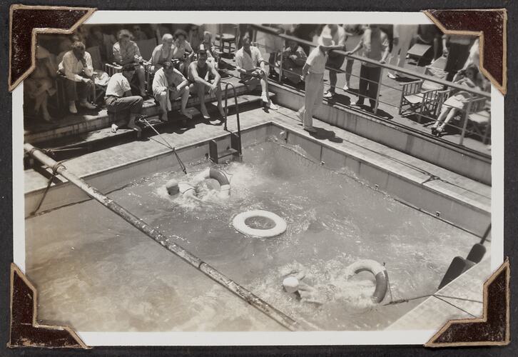 Aquatic Sports, Palmer Family Migrant Voyage, England to Australia, 1947