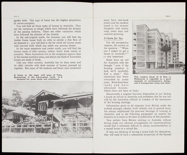 Booklet - Facts About Housing in Australia, 1956