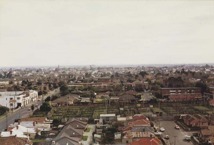 Aerial View of Newmarket Saleyards, 1987