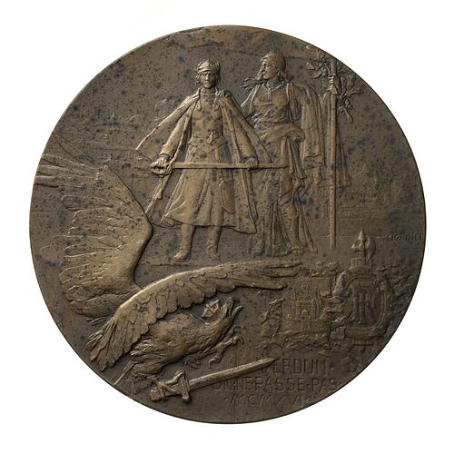 Medal - Heroes of Verdun, by Charles PIllet, France, 1916