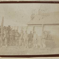Photograph - Men at Camp, Somme, France, Sergeant John Lord, World War I, 1917