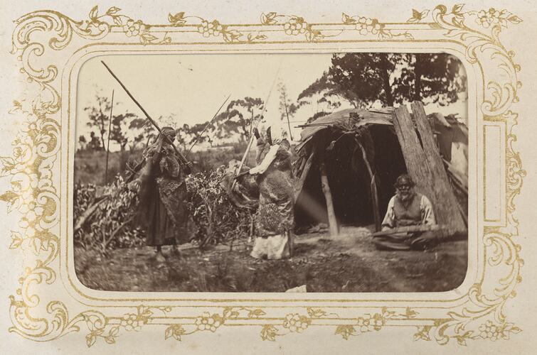 South Africa, Zulu Stick Fighting, 1872 Photograph by British