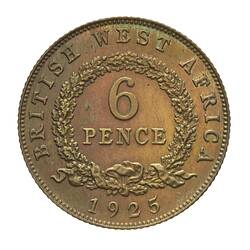 Proof Coin - 6 Pence, British West Africa, 1925
