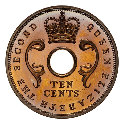Proof Coin - 10 Cents, British East Africa, 1956