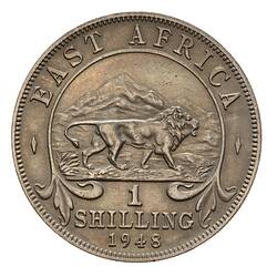 Coin - 1 Shilling, British East Africa, 1948