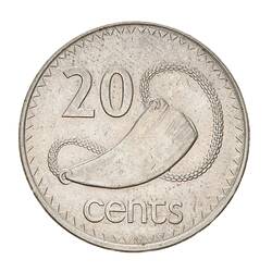 Coin - 20 Cents, Fiji, 1974
