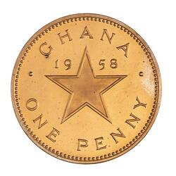 Proof Coin - 1 Penny, Ghana, 1958