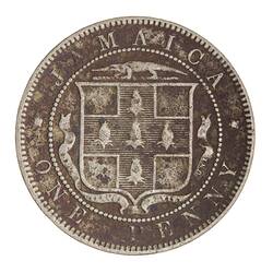 Coin - 1 Penny, Jamaica, 1869