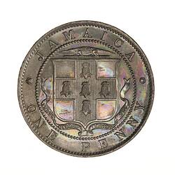 Coin - 1 Penny, Jamaica, 1914