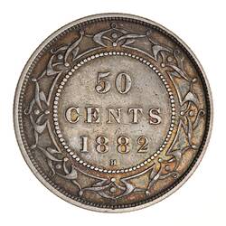 Coin - 50 Cents, Newfoundland, 1882