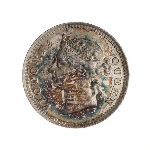 Proof Coin - 5 Cents, Straits Settlements, 1888