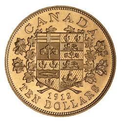 Specimen Coin - 10 Dollars, Canada, 1912