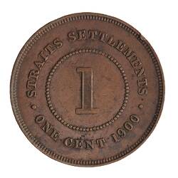 Coin - 1 Cent, Straits Settlements, 1900