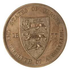 Proof Coin - 1/12 Shilling, Jersey, Channel Islands, 1877