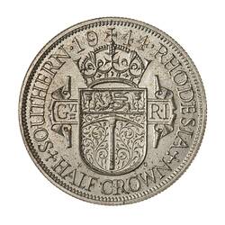 Coin - 1/2 Crown, Southern Rhodesia, 1944