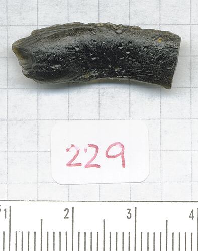 Dumbbell-shaped tektite.