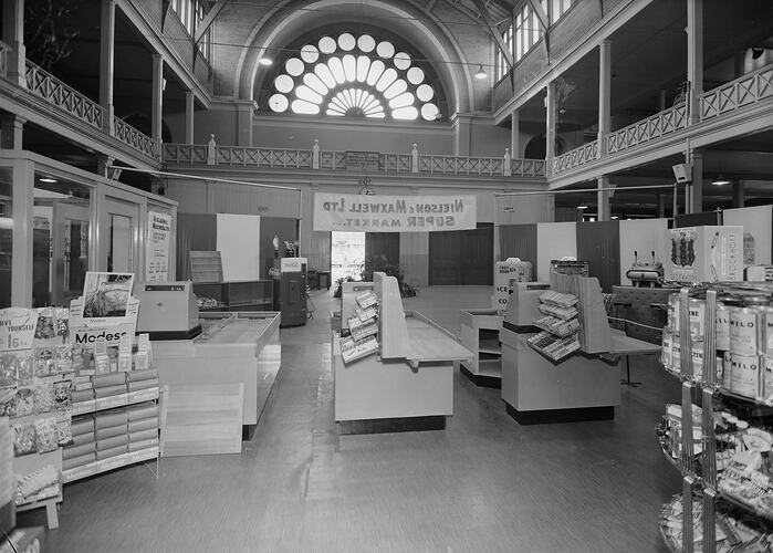 Nielson & Maxwell Ltd, Supermaket Promotion, Exhibition Building, Carlton, Victoria, 1957