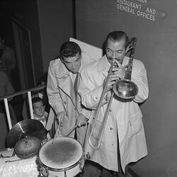 Negative - Musicians Performing,  Essendon Airport, Victoria, 25 Jul 1954