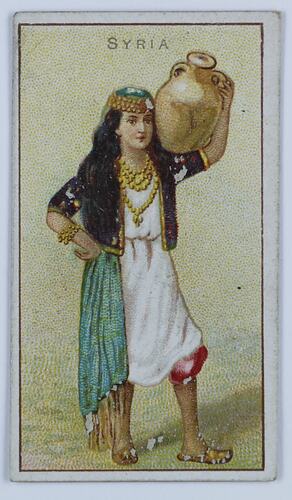 Card - National Costume, Syria Female, circa 1900