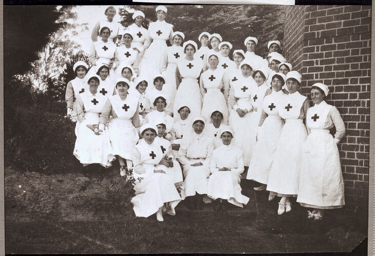 Negative - Group of Nurses, Victoria, circa 1910