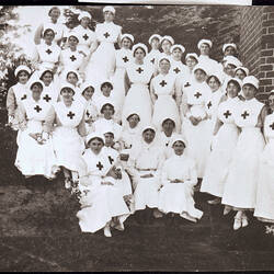Negative - Group of Voluntary Aid Detachments Workers, Victoria, 1914 or later