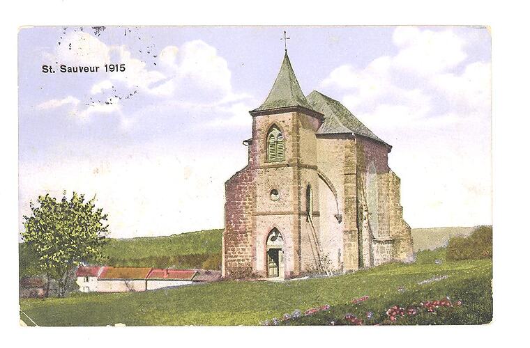 Postcard - 'St. Sauveur', German, World War I, circa Jan 1915