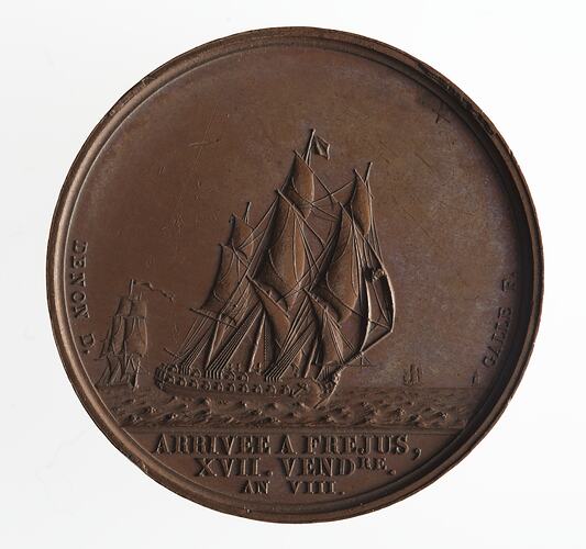 Medal - Bonaparte's Return to Frejus, France, 1799