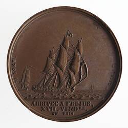 Medal - Bonaparte's Return to Frejus, France, 1799