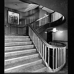 Photograph - Orient Line, RMS Orcades, First-Class Main Staircase, Port Side, D Deck, 1948