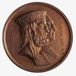 Medal - Alliance with Saxony, Napoleon Bonaparte (Emperor Napoleon I), France, 1806
